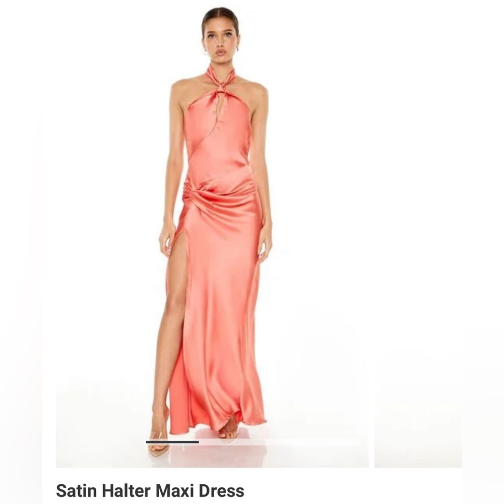 New with tags! Forever 21 Satin Halter Maxi Dress
